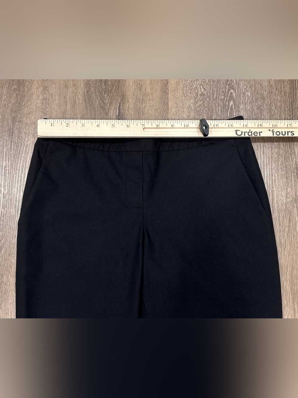 Theory Black Thaniel Approach Slim Pull On Ankle Pant Trousers Office Size 2 - Picture 4 of 12